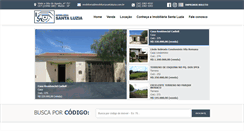 Desktop Screenshot of imobiliariasantaluzia.com.br